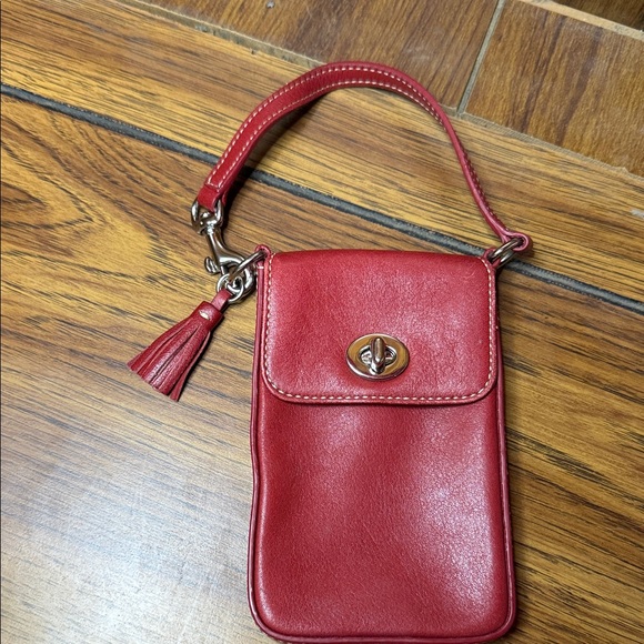 Coach Handbags - Coach Red Mini Pouch
